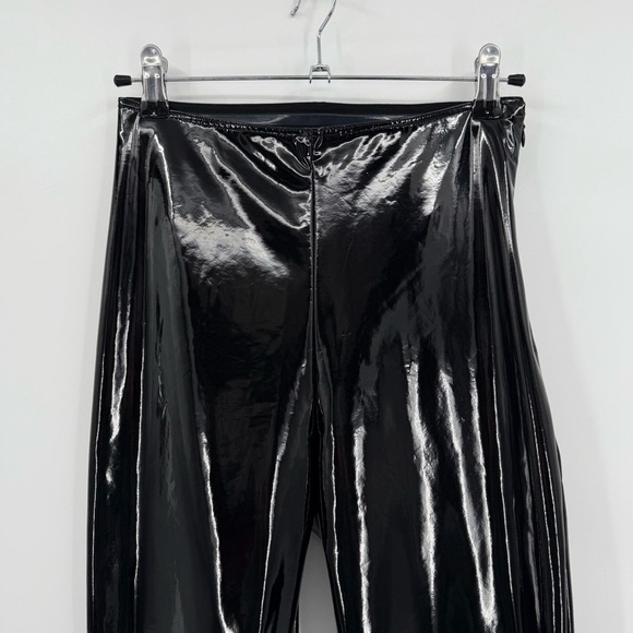AMINA MUADDI X WOLFORD Latex Stirrup Legging Pant in Black Size US 6 - Picture 8 of 16
